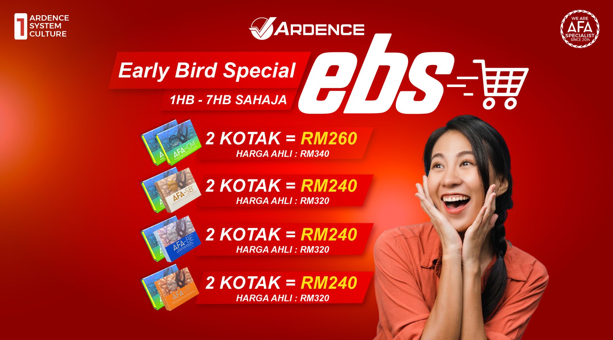 Early Bird Special Promo (AFA-CM+AFA SERIES)