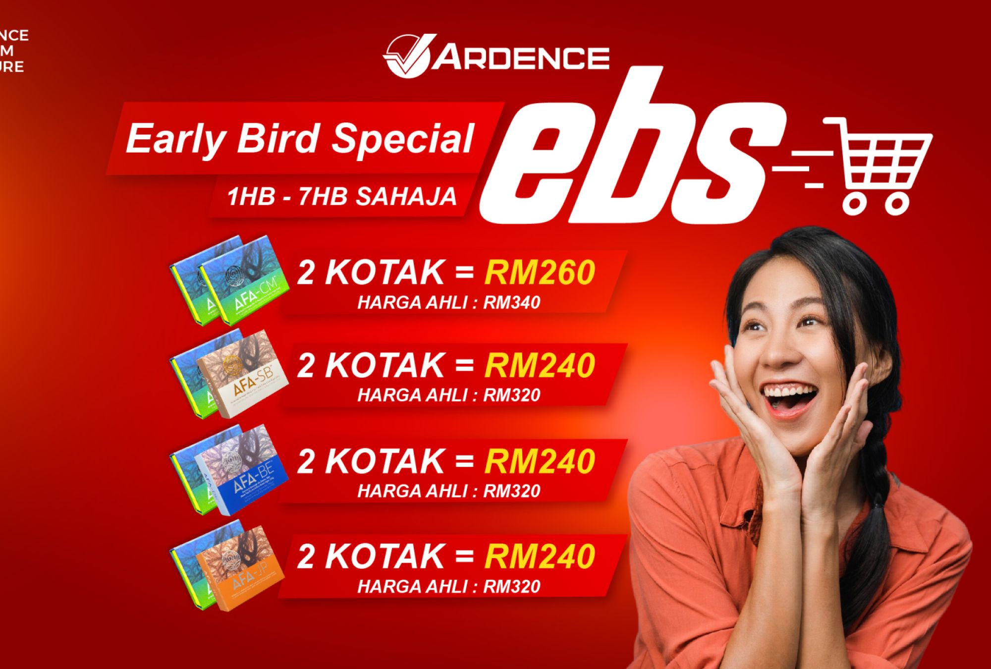 Early Bird Special Promo (AFA-CM+AFA SERIES)