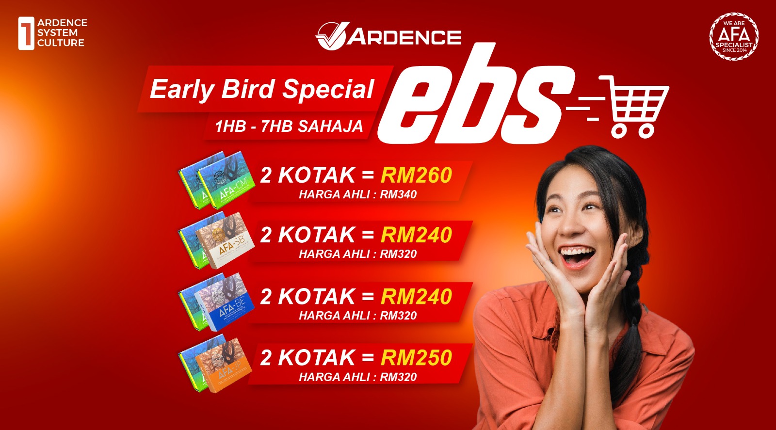 Early Bird Special Promo (AFA-CM+AFA SERIES)