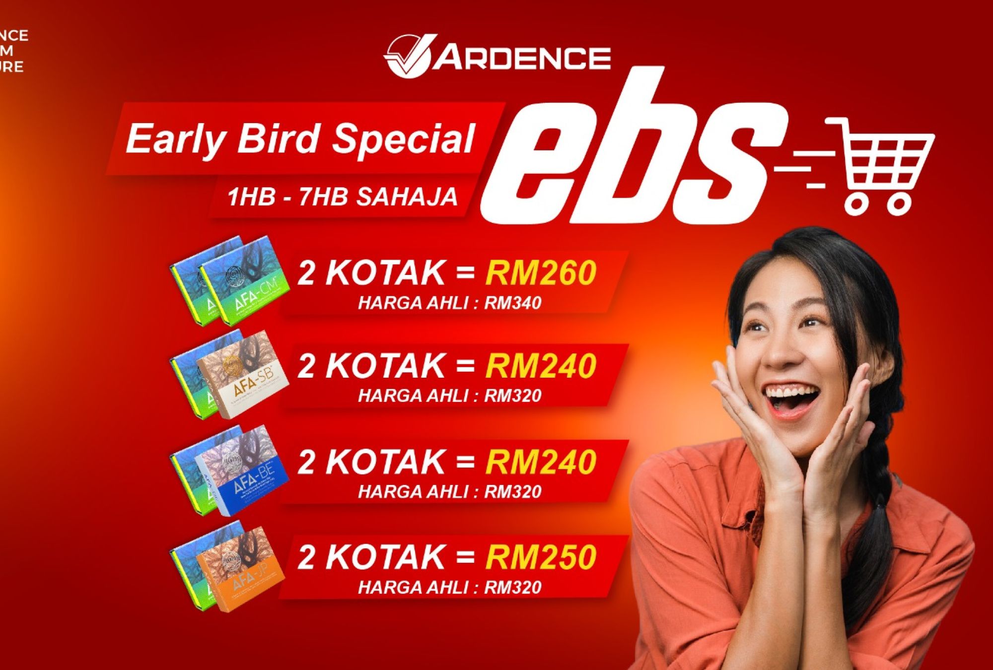 Early Bird Special Promo (AFA-CM+AFA SERIES)